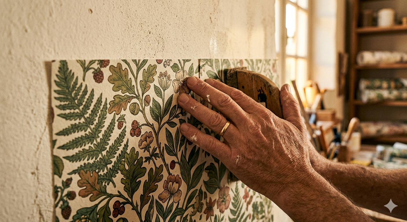 Papier peint sur mur granuleux : comment réussir votre pose ?